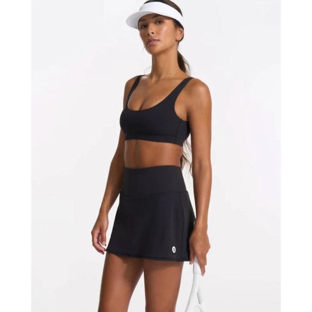 VUORI Volley Skirt XL Black VW3005 Tennis Skort Running Golf Athletic Gym Pickle